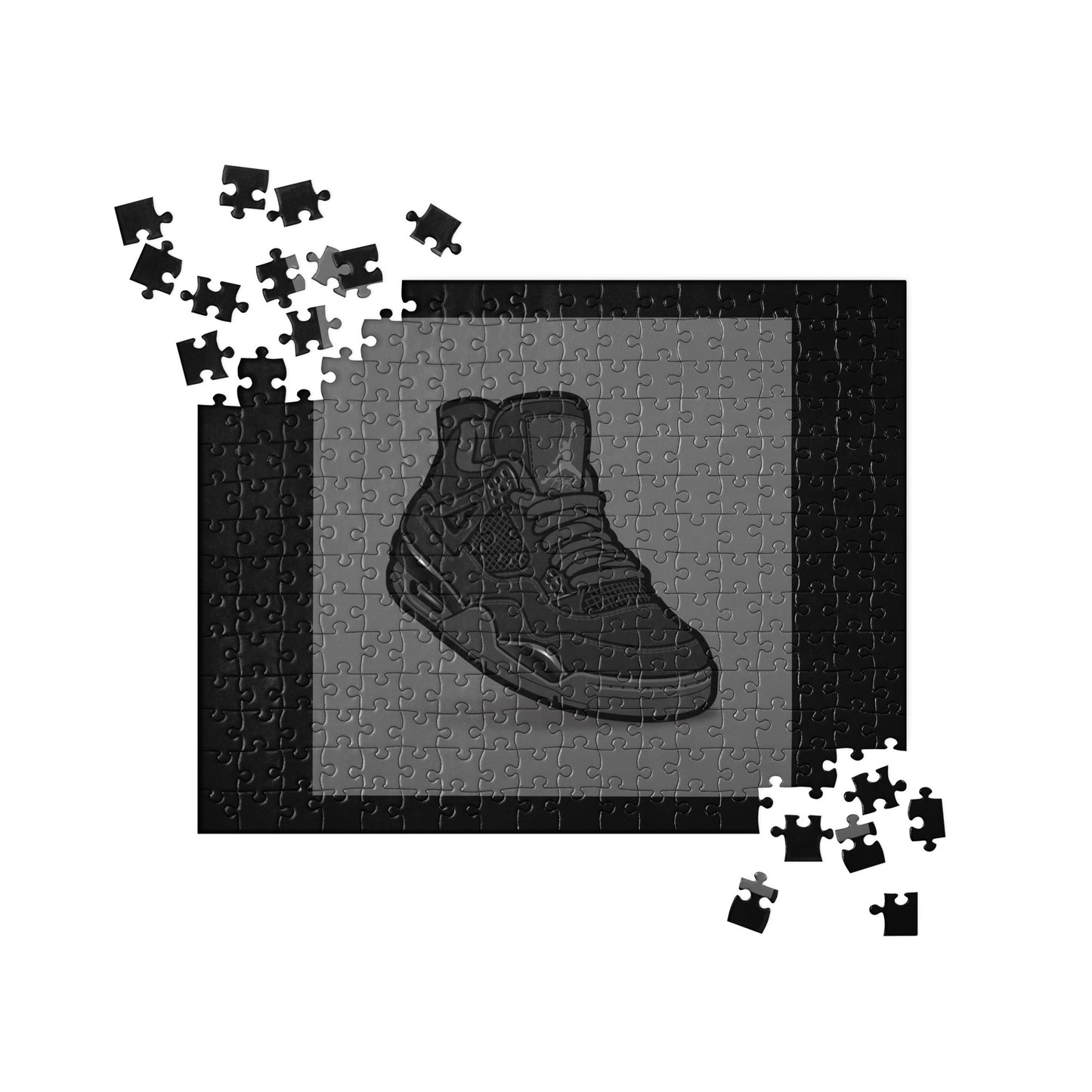 AIR JORDAN 4 RETRO BLACK CAT JIGSAW PUZZLE - Lucid Soles