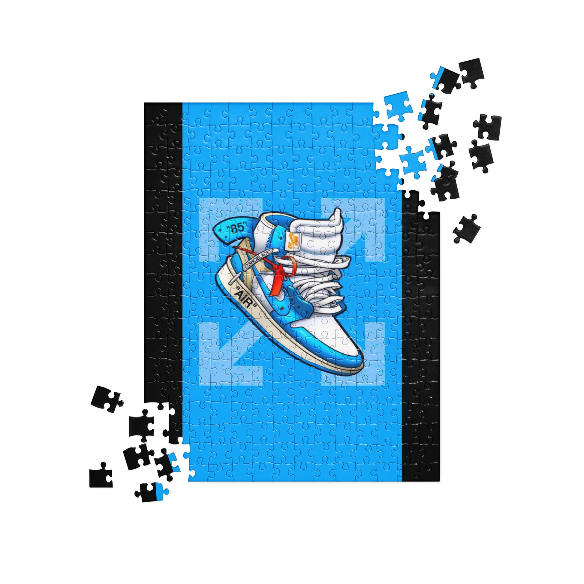 AIR JORDAN 1 RETRO HIGH "OFF - WHITE UNIVERSITY BLUE" - Lucid Soles