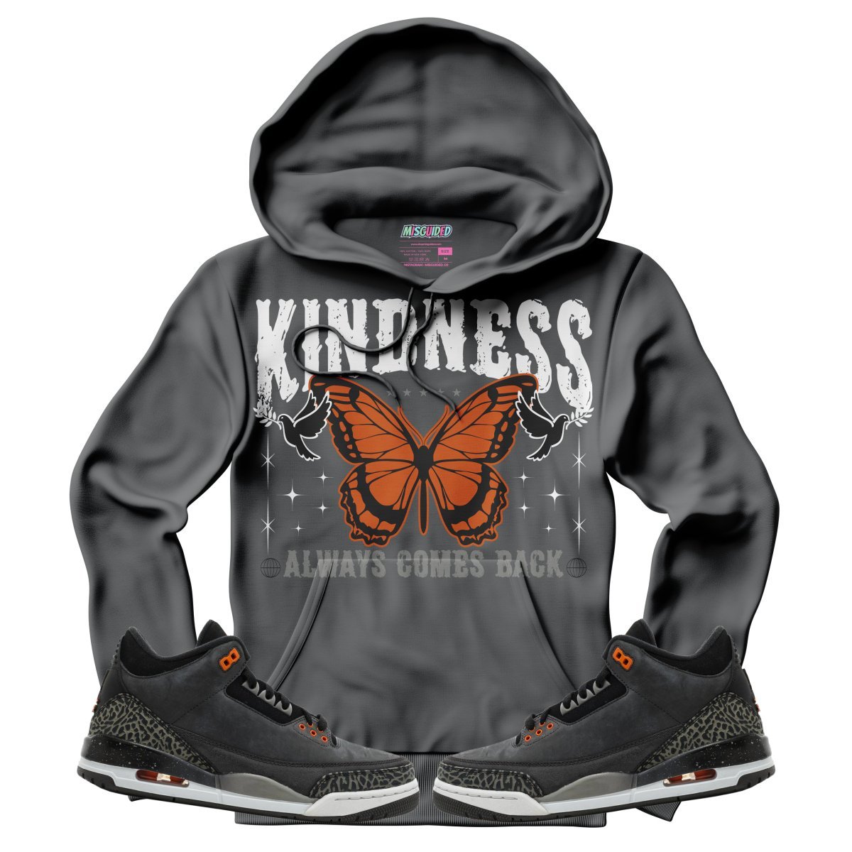 Kindness Always Comes Back (Air Jordan 3 Fear) Hoodie - Lucid Soles