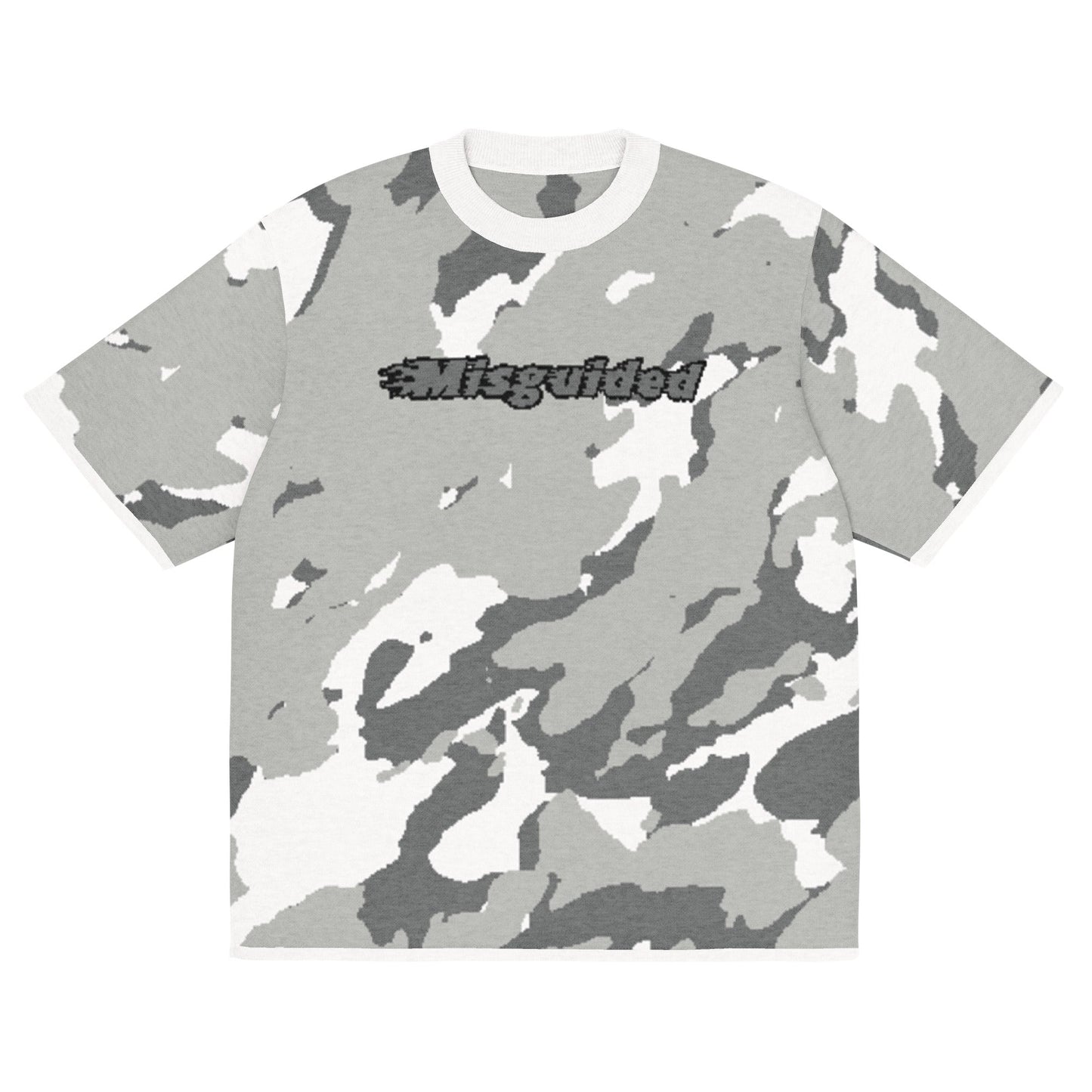 Misguided Camo (Air Jordan 9 Cool Grey) Knitted Shirt - Lucid Soles