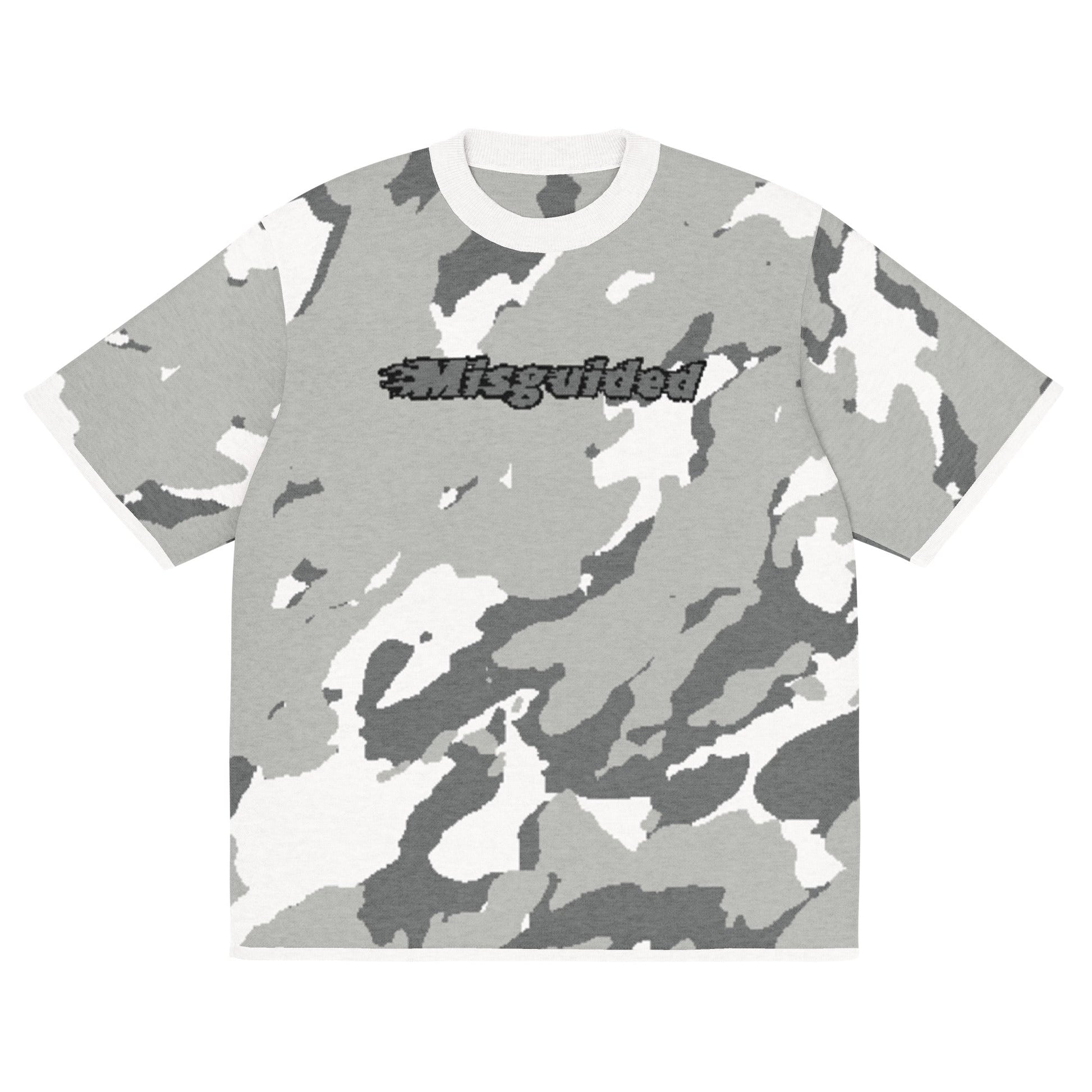 Misguided Camo (Air Jordan 9 Cool Grey) Knitted Shirt - Lucid Soles