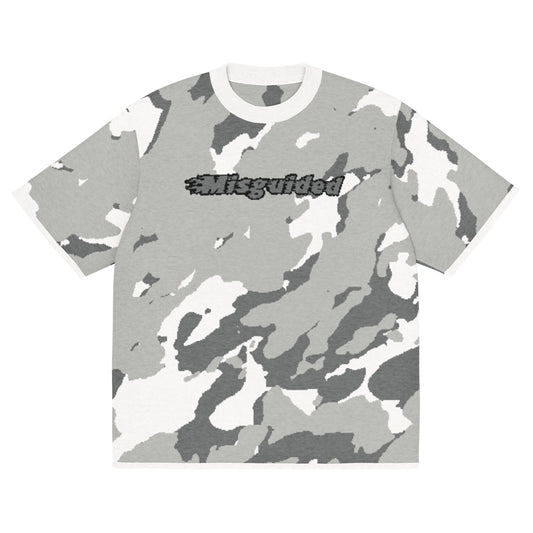 Misguided Camo (Air Jordan 9 Cool Grey) Knitted Shirt - Lucid Soles