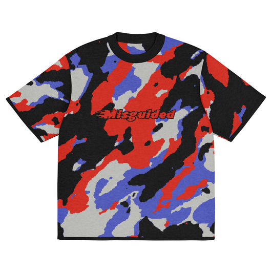 Misguided Camo (Air Jordan 4 Rare Air) Knitted Shirt - Lucid Soles