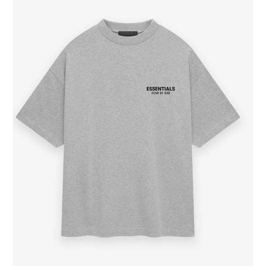 Fear of God Essentials Jersey Crewneck Tee (Light Grey) - Lucid Soles