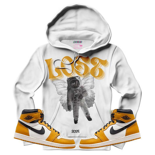 Lost (Air Jordan 1 Retro High OG 'Yellow Ochre) Hoodie - Lucid Soles