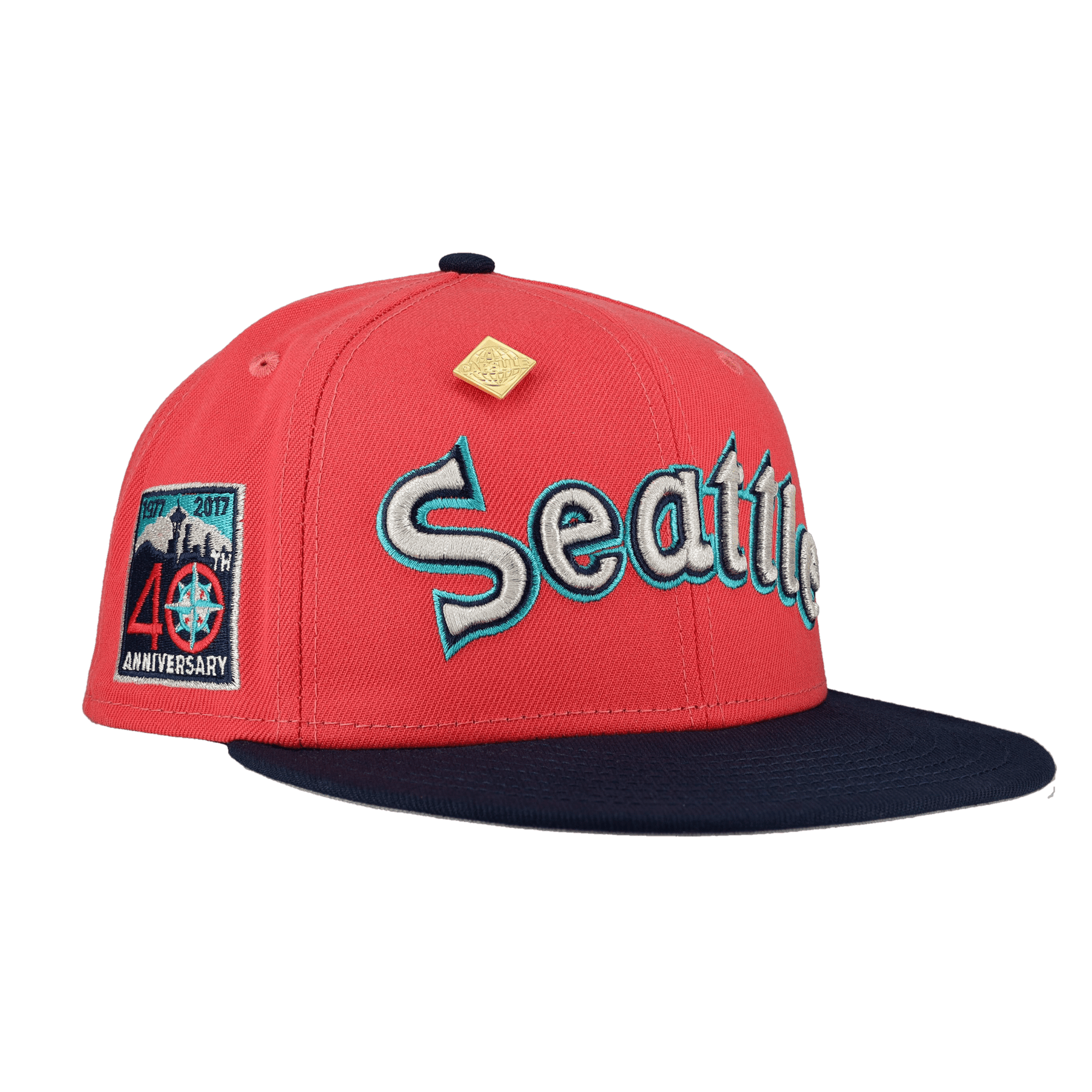 Seattle Mariners 40th Anniversary Side Patch 59Fifty Fitted Hat - Lucid Soles