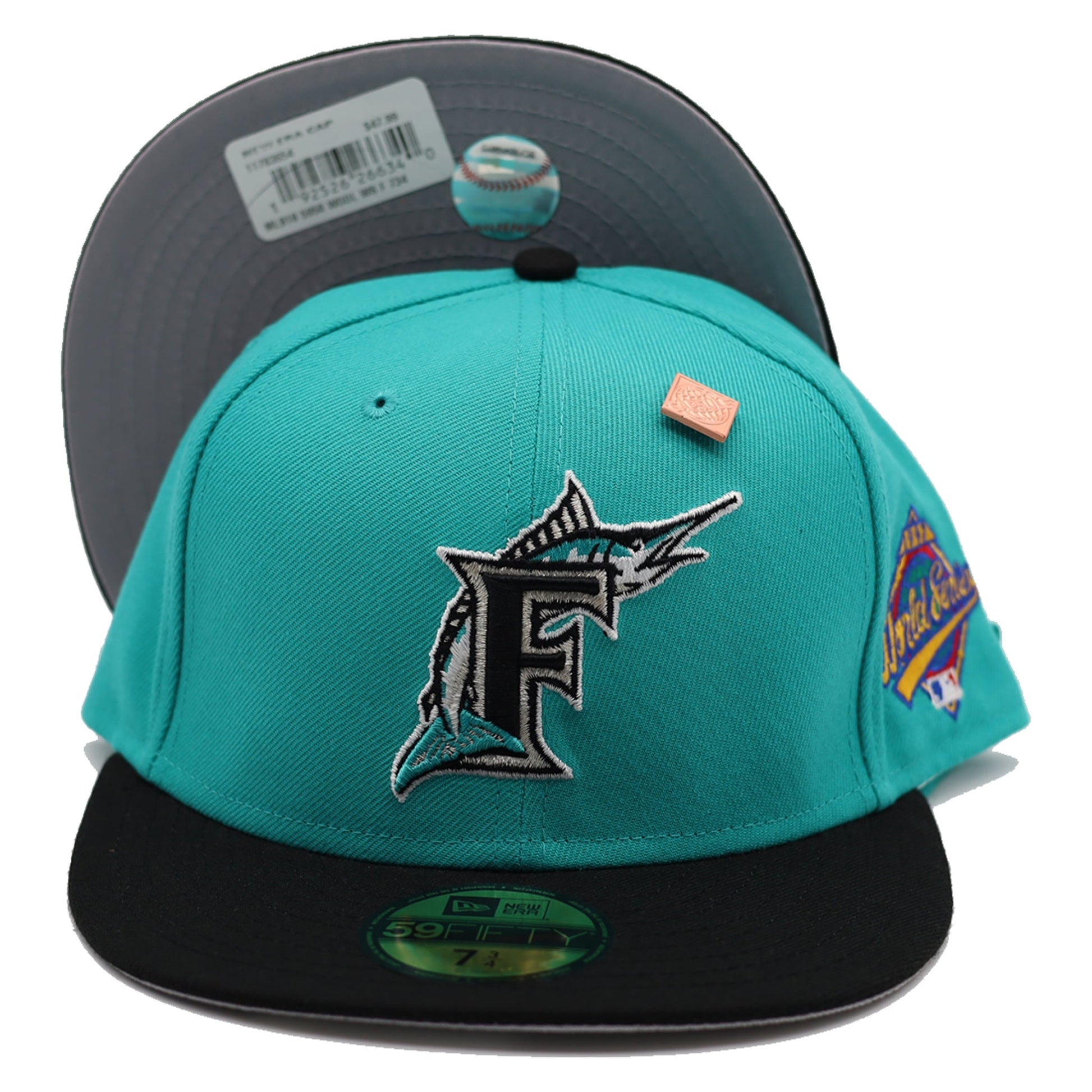 Florida Marlins Basics 1997 World Series Patch Fitted Hat - Lucid Soles