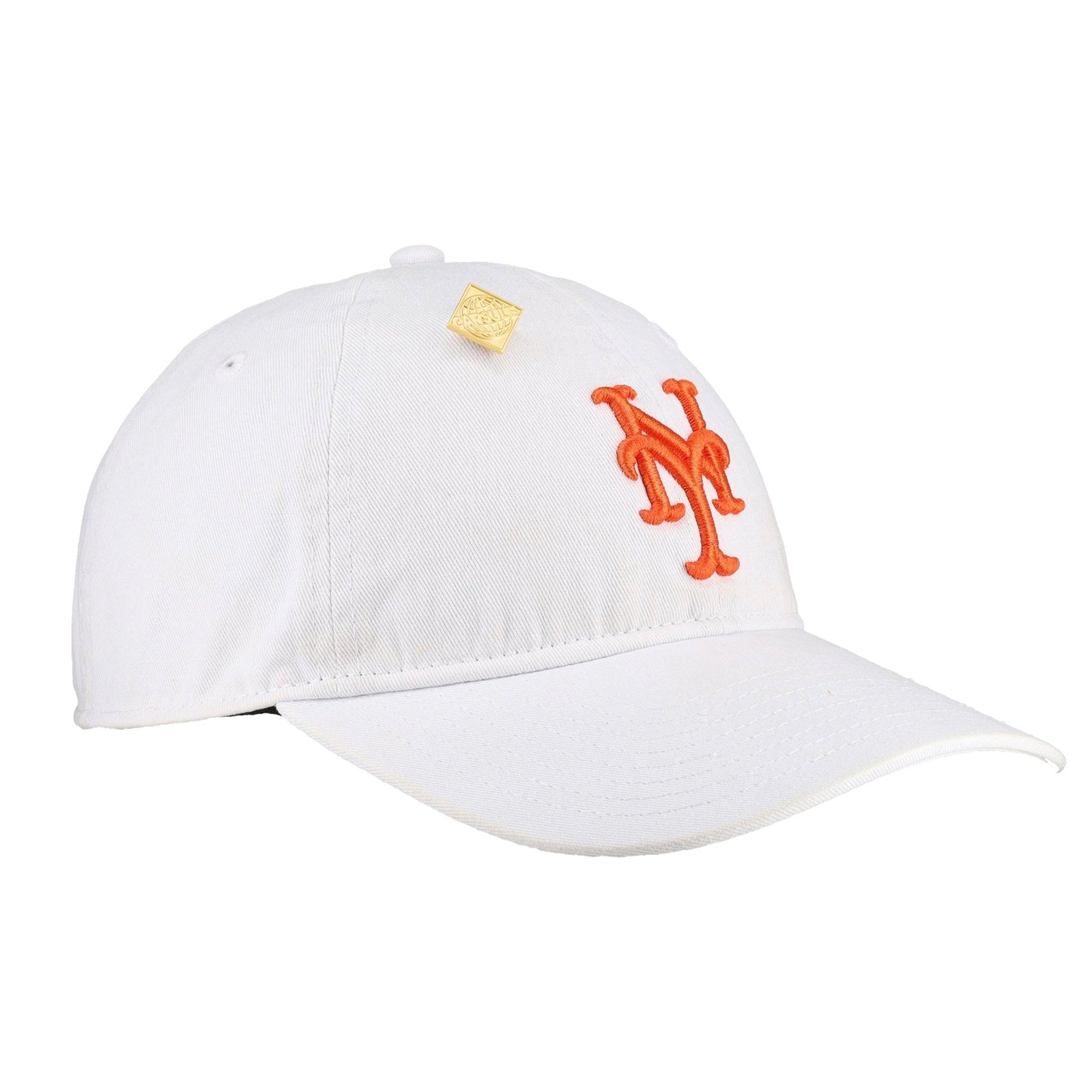 New York Mets New Era 9Twenty Adjustable Hat (White Orange) - Lucid Soles