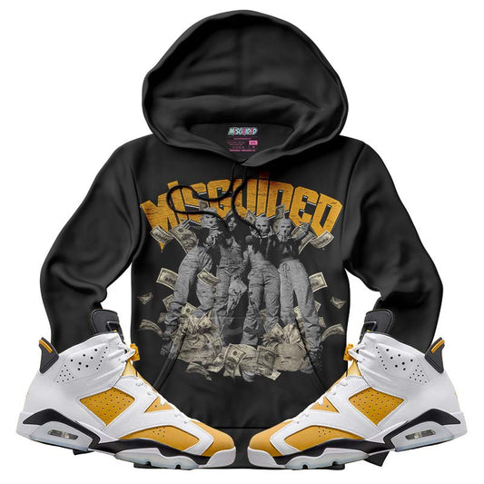 Miguided Girls (Air Jordan 6 Retro Yellow Ochre) Hoodie - Lucid Soles