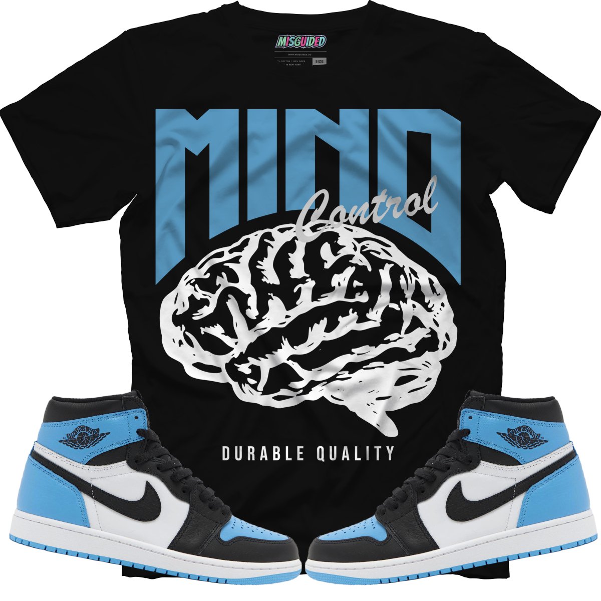 Mind Control (Air Jordan 1 High OG "UNC Toe") T-Shirt - Lucid Soles