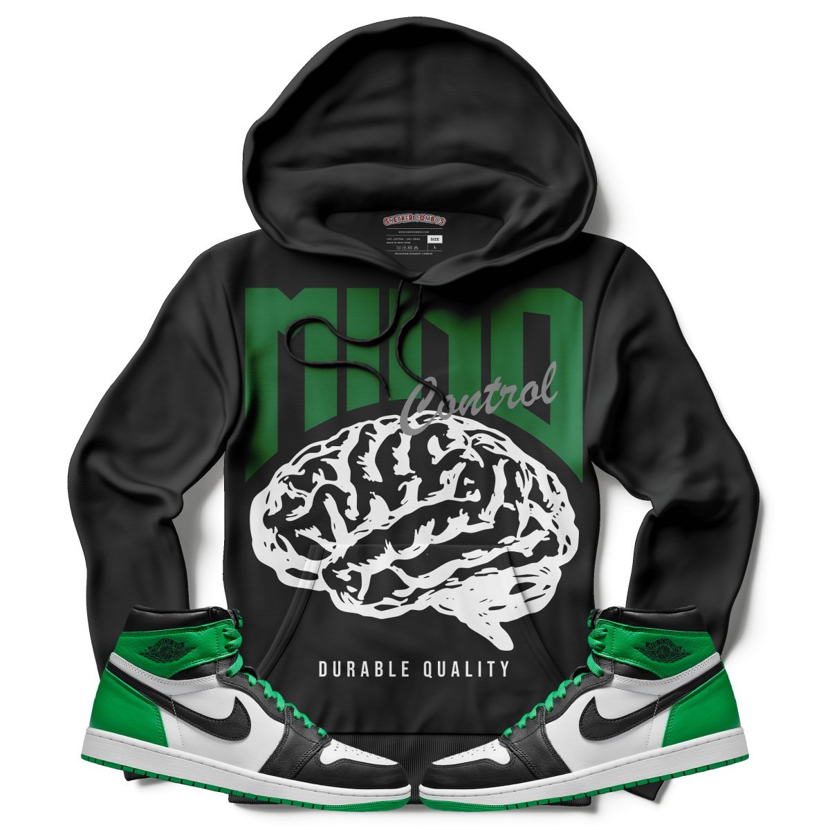 Mind Control (Air Jordan 1 Lucky Green) Hoodie - Lucid Soles