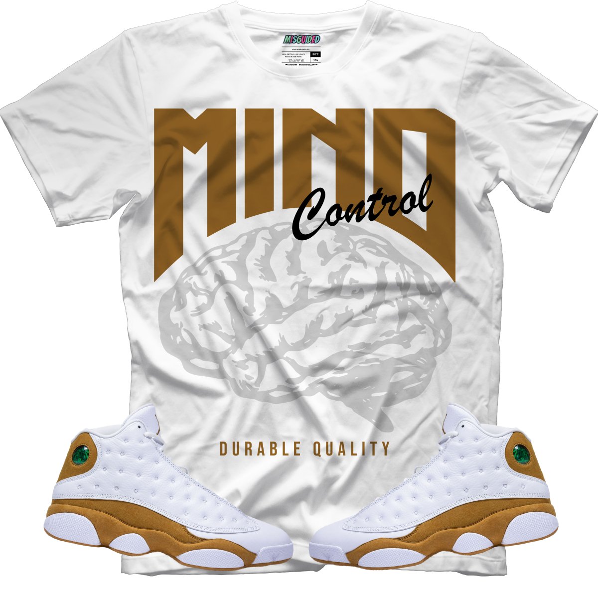 Mind Control (Air Jordan 13 Wheat) T-Shirt - Lucid Soles