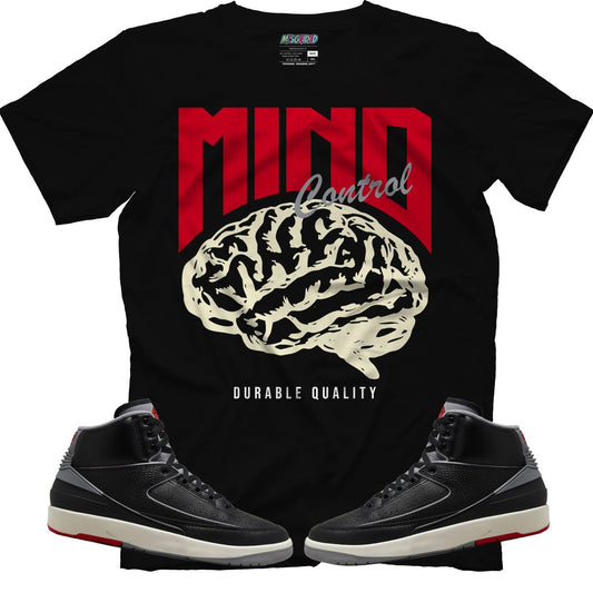 Mind Control (Air Jordan 2 Black Cement) T-Shirt - Lucid Soles