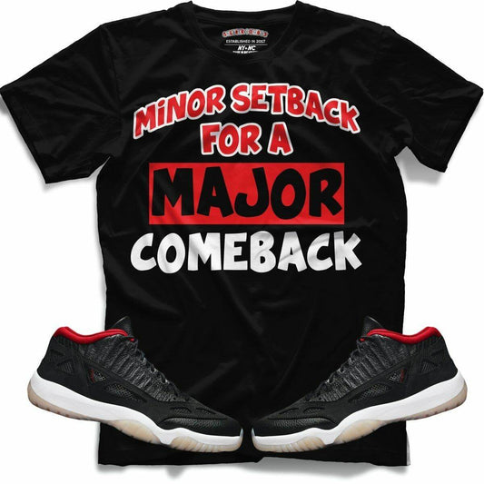 Minor Setback (Retro 11 Low IE Bred) T-Shirt - Lucid Soles