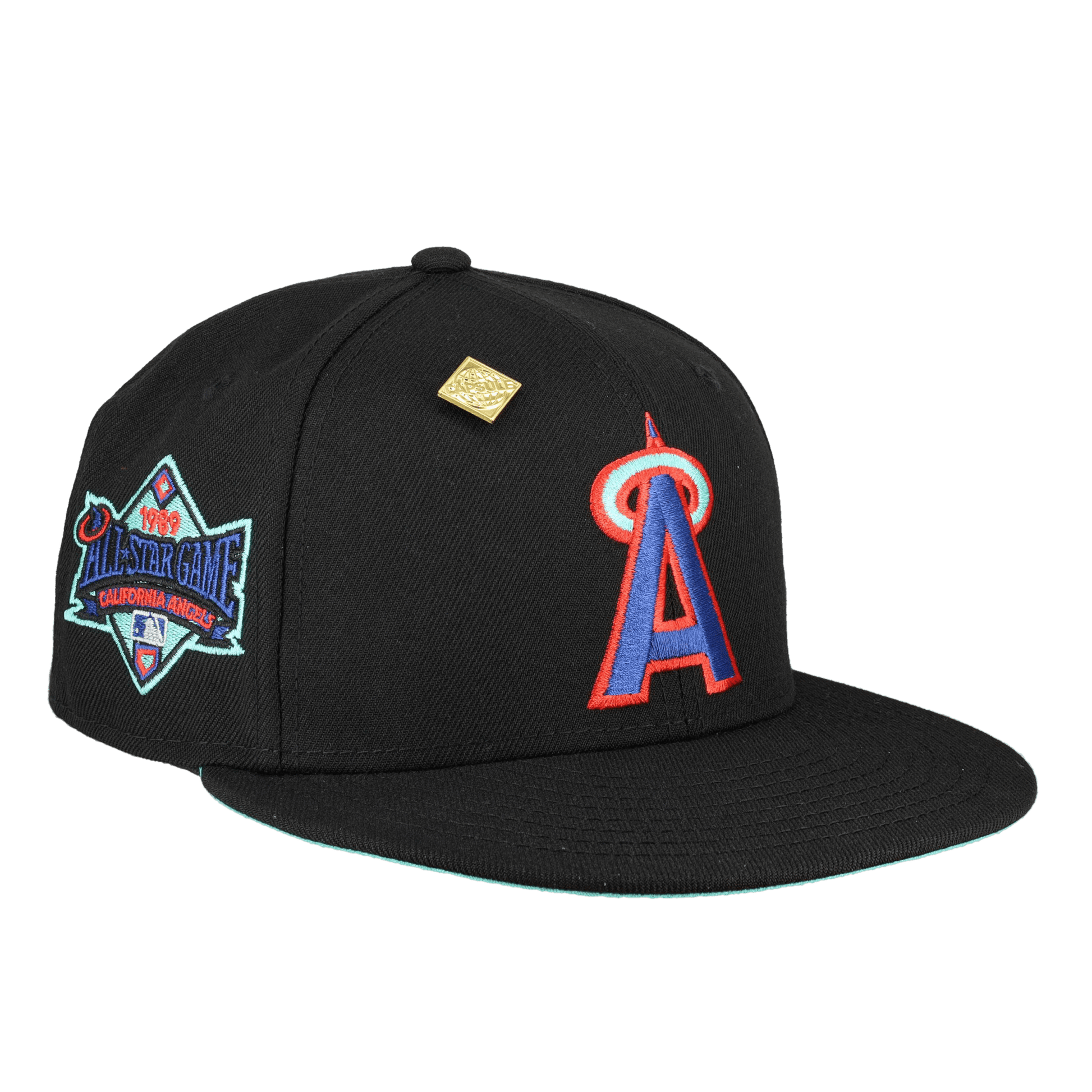 California Angels Mintacular Collection 1989 All Star Game Patch Fitted Hat - Lucid Soles