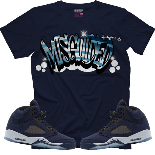 Misguided (Air Jordan 5 Midnight Navy) T-Shirt - Lucid Soles
