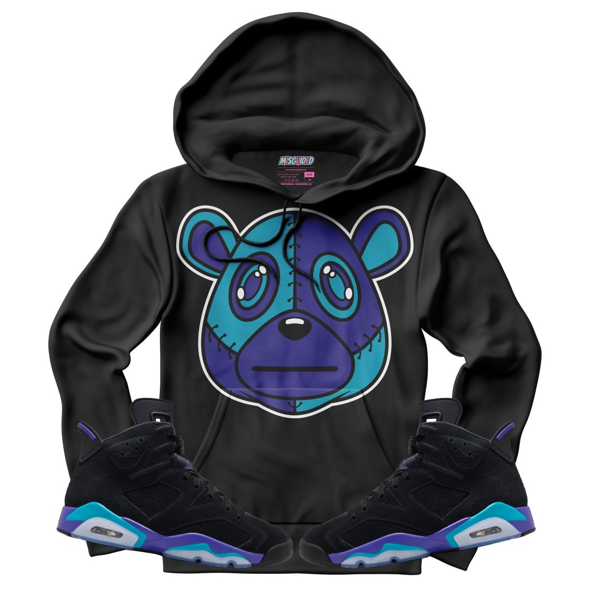 Misguided (Air Jordan 6 Aqua) Hoodie - Lucid Soles