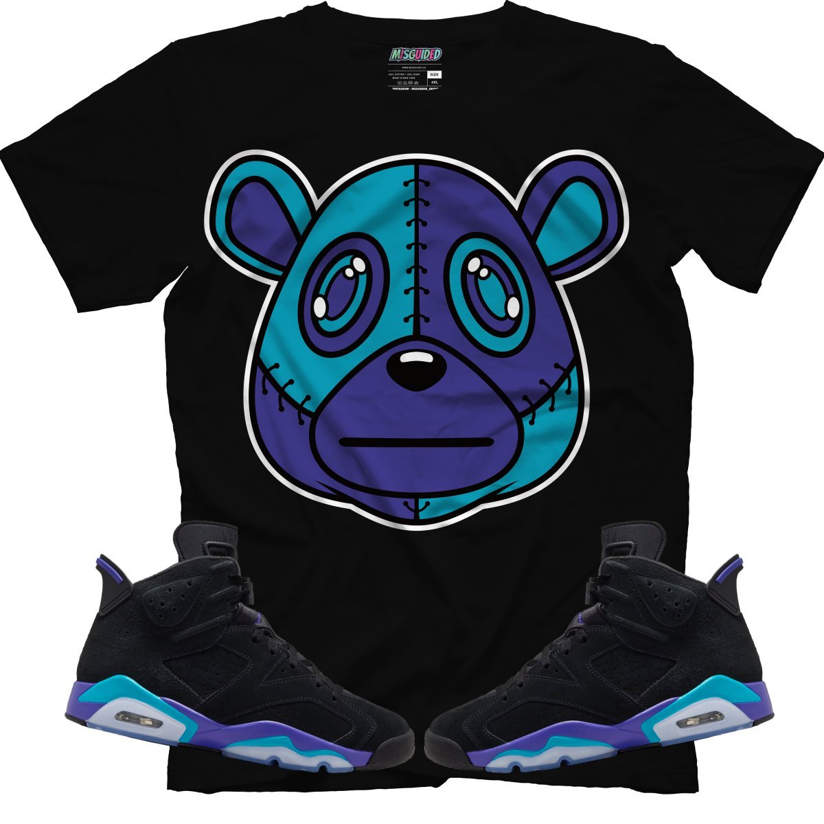Misguided (Air Jordan 6 Aqua) T-Shirt - Lucid Soles