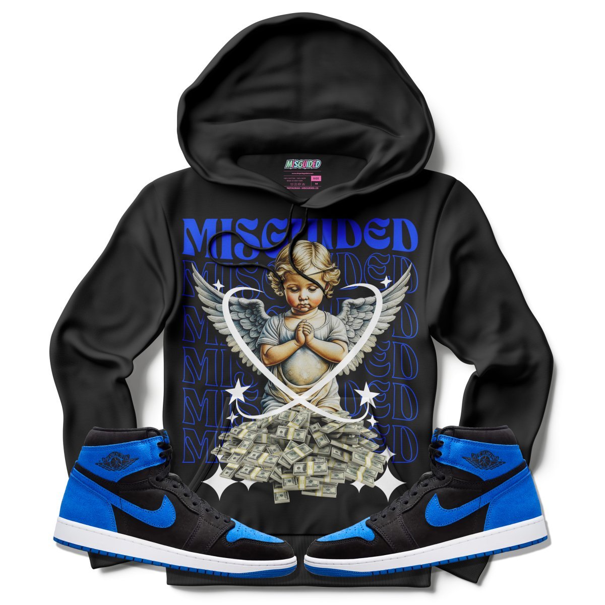Misguided Angel (Air Jordan 1 Royal Reimagined) Hoodie - Lucid Soles