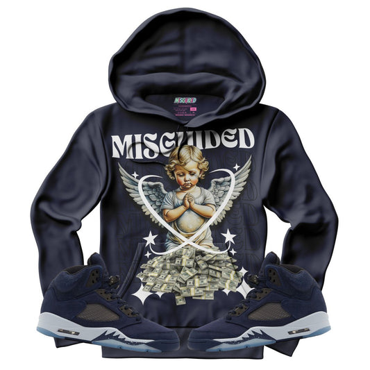 Misguided Angel (Air Jordan 5 Midnight Navy) Hoodie - Lucid Soles