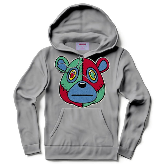 Misguided Chenille Hoodie - Grey - Lucid Soles