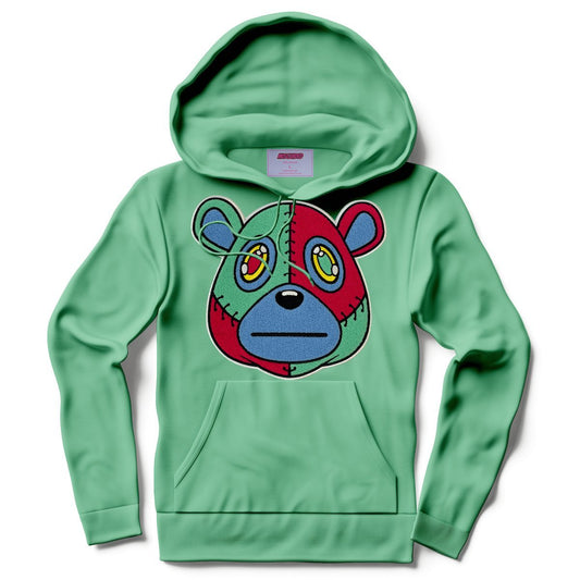 Misguided Chenille Hoodie - Mint - Lucid Soles