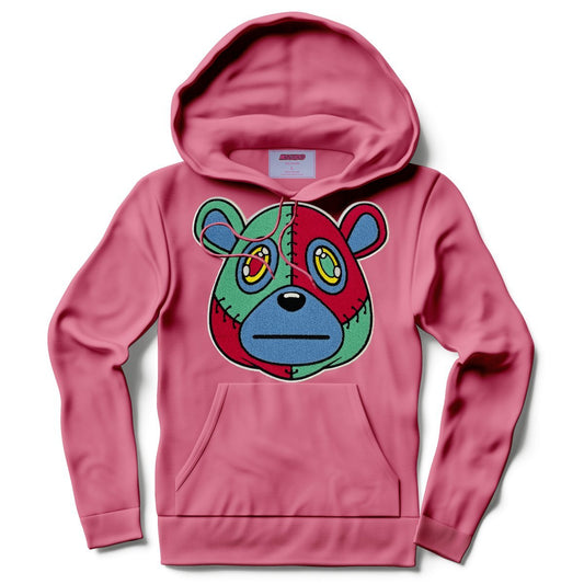 Misguided Chenille Hoodie - Pink - Lucid Soles