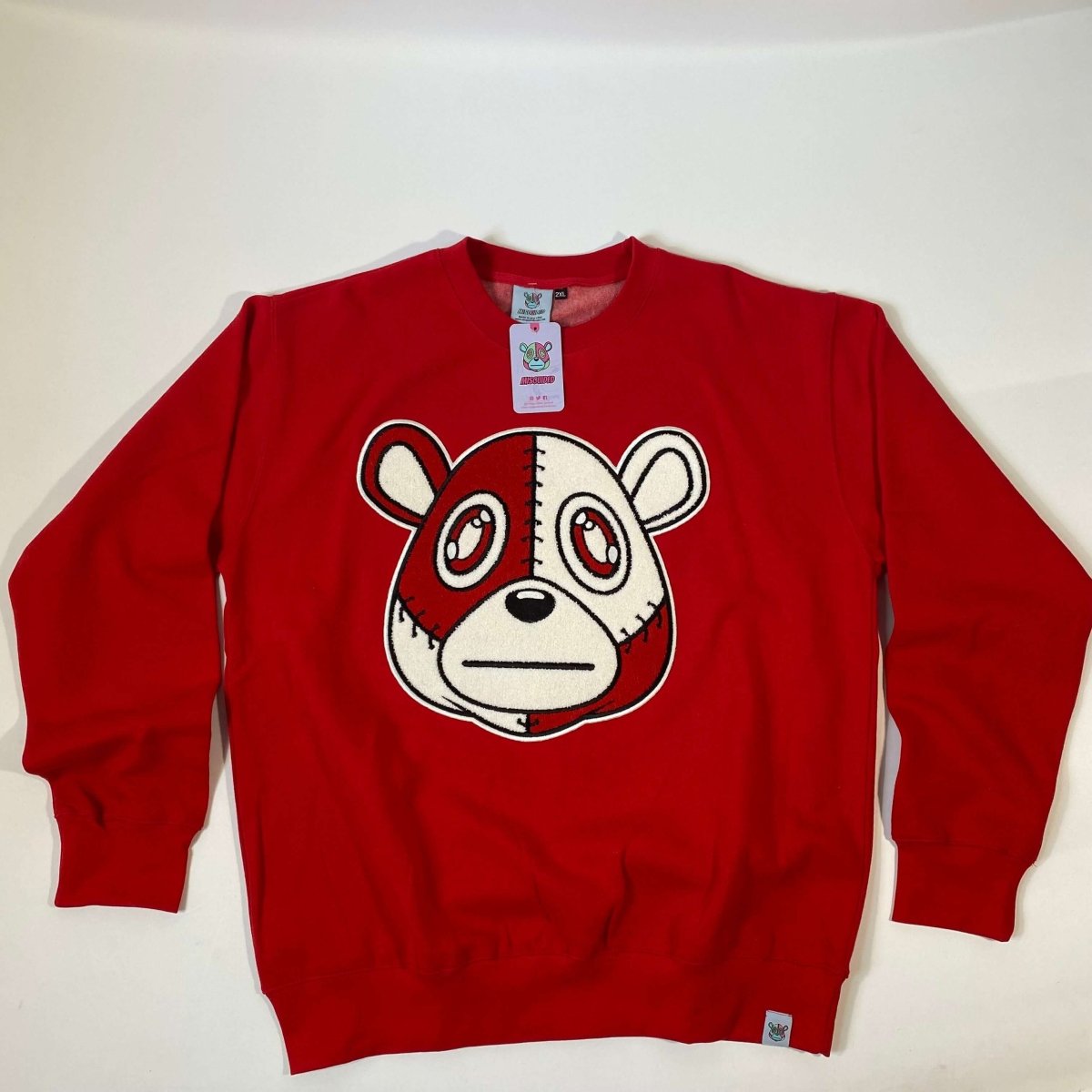 Misguided Chenille (Red Oreo 6's) Crew Neck - Red - Lucid Soles