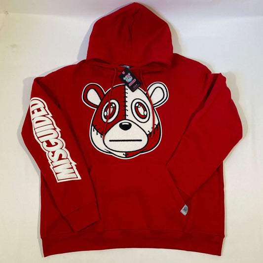 Misguided Chenille (Red Oreo 6's) Hoodie - Red - Lucid Soles