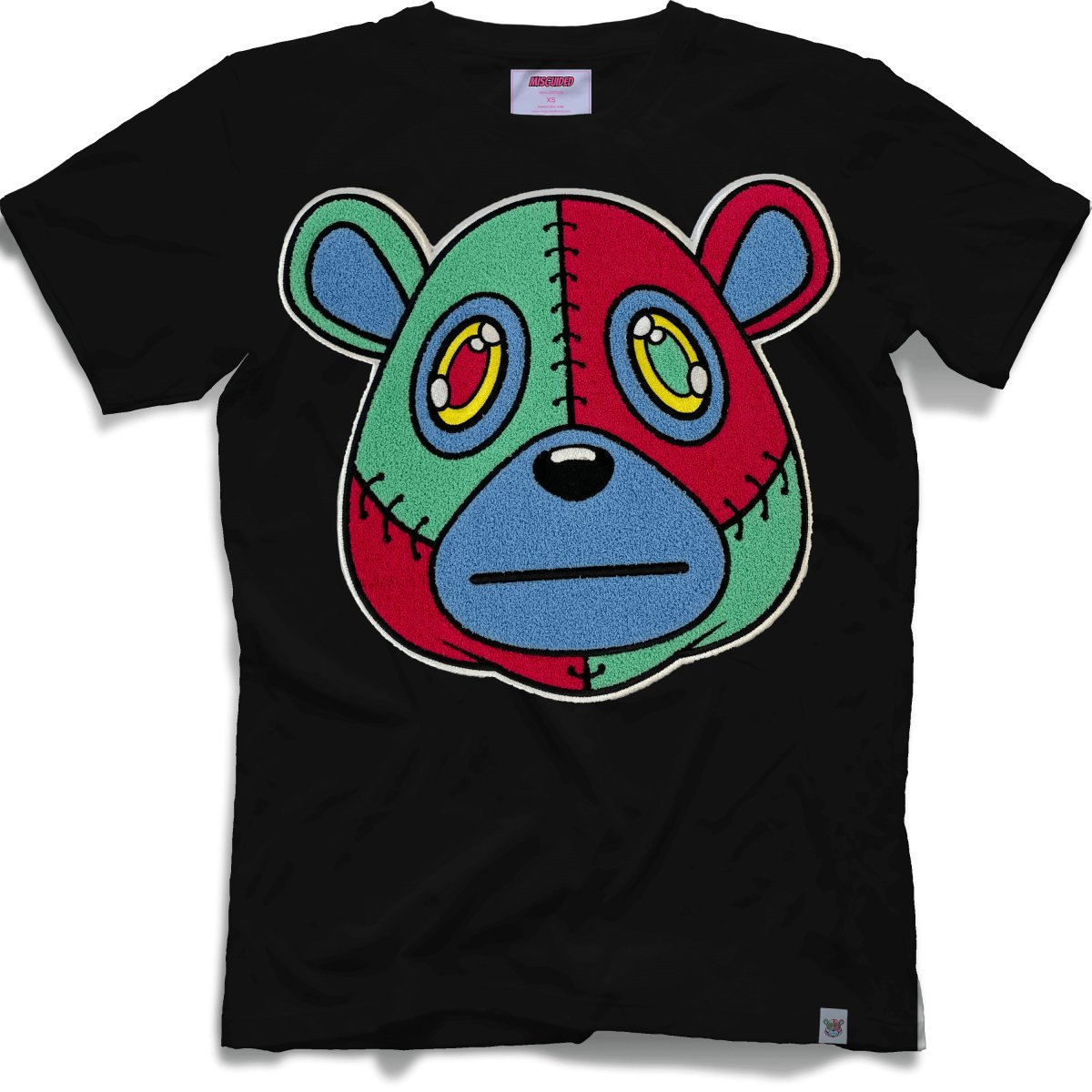 Misguided Chenille T-Shirt - Black - Lucid Soles