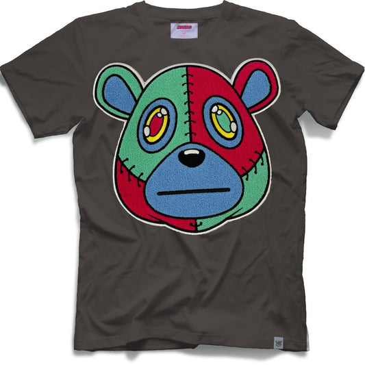 Misguided Chenille T-Shirt - Dark Grey - Lucid Soles