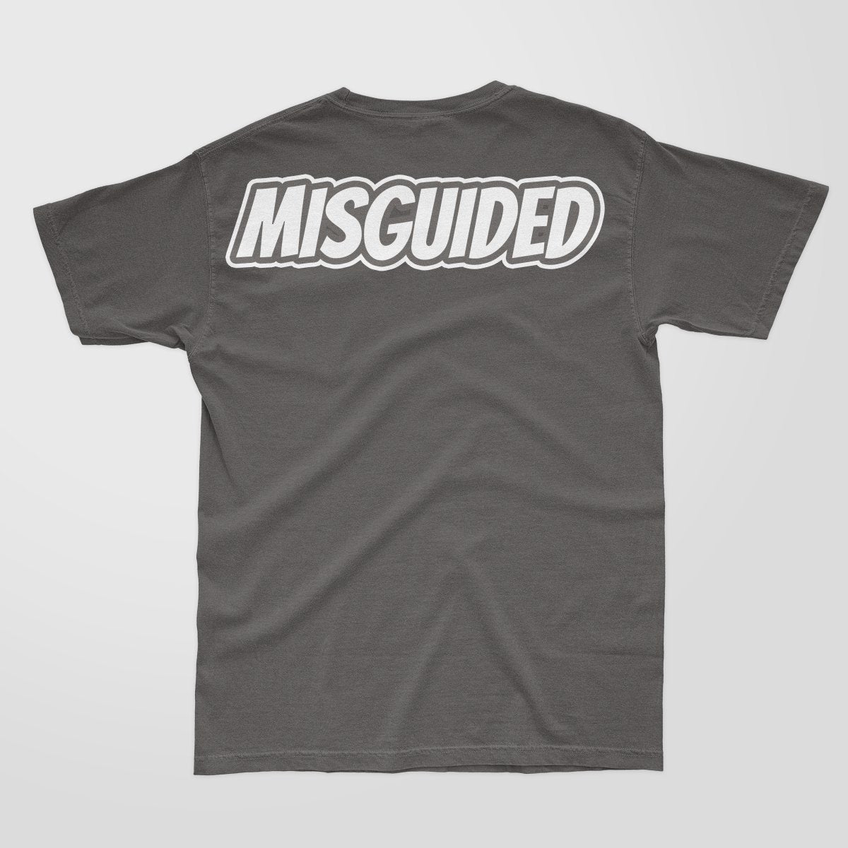 Misguided Chenille T-Shirt - Dark Grey - Lucid Soles
