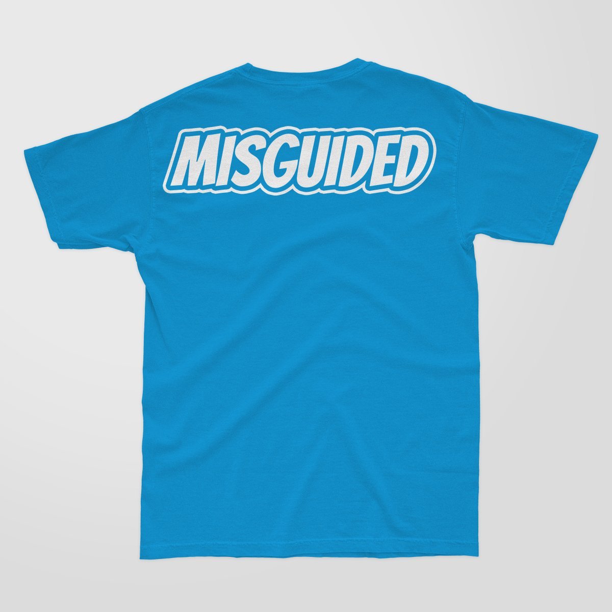 Misguided Chenille T-Shirt - Sky Blue - Lucid Soles
