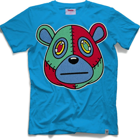 Misguided Chenille T-Shirt - Sky Blue - Lucid Soles