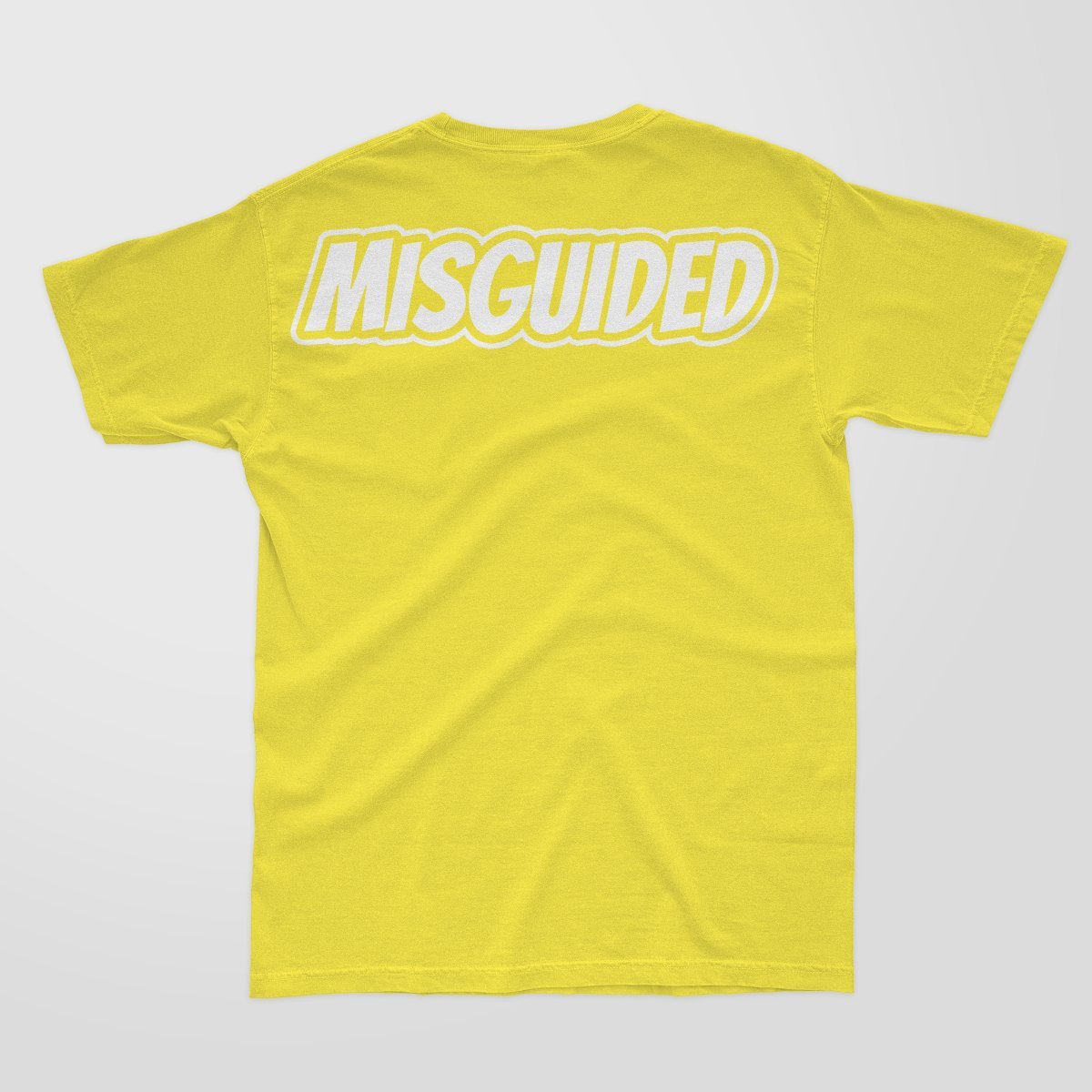 Misguided Chenille T-Shirt - Yellow - Lucid Soles