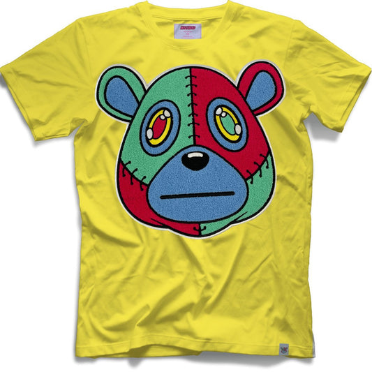 Misguided Chenille T-Shirt - Yellow - Lucid Soles