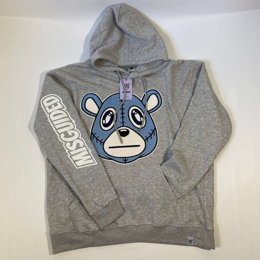 Misguided Chenille (UNC 6's) Hoodie - Grey - Lucid Soles