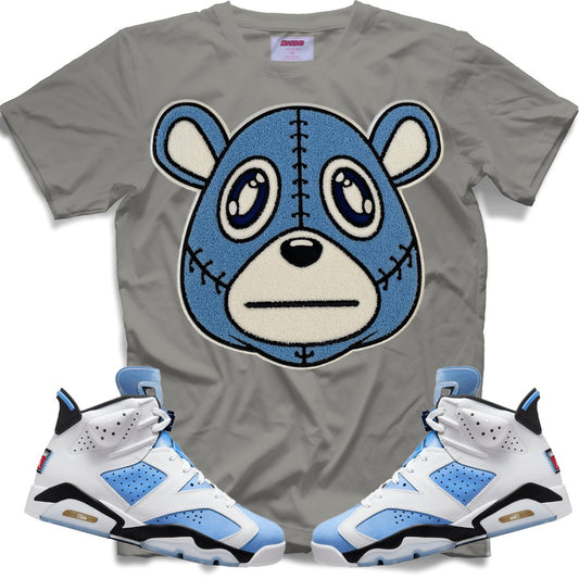 Misguided Chenille (UNC 6's) T-Shirt - Grey - Lucid Soles