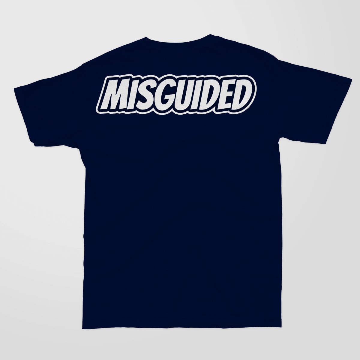 Misguided Chenille (UNC 6's) T-Shirt - Navy Blue - Lucid Soles