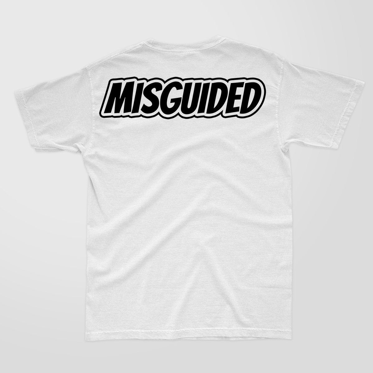 Misguided Chenille (UNC 6's) T-Shirt - White - Lucid Soles