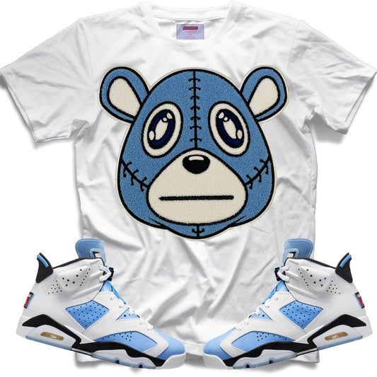 Misguided Chenille (UNC 6's) T-Shirt - White - Lucid Soles