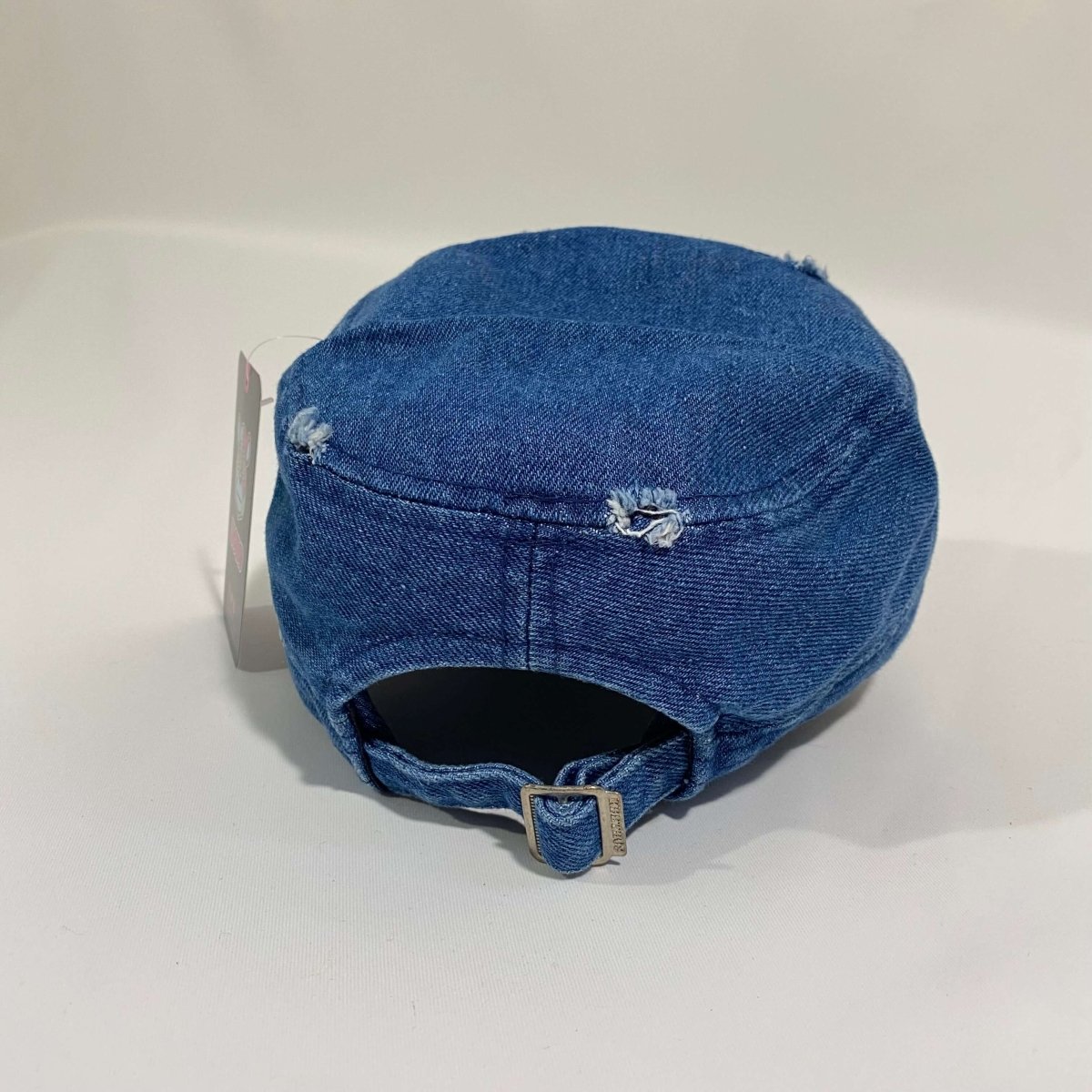 Misguided Distressed Cadet Hat - Denim - Lucid Soles