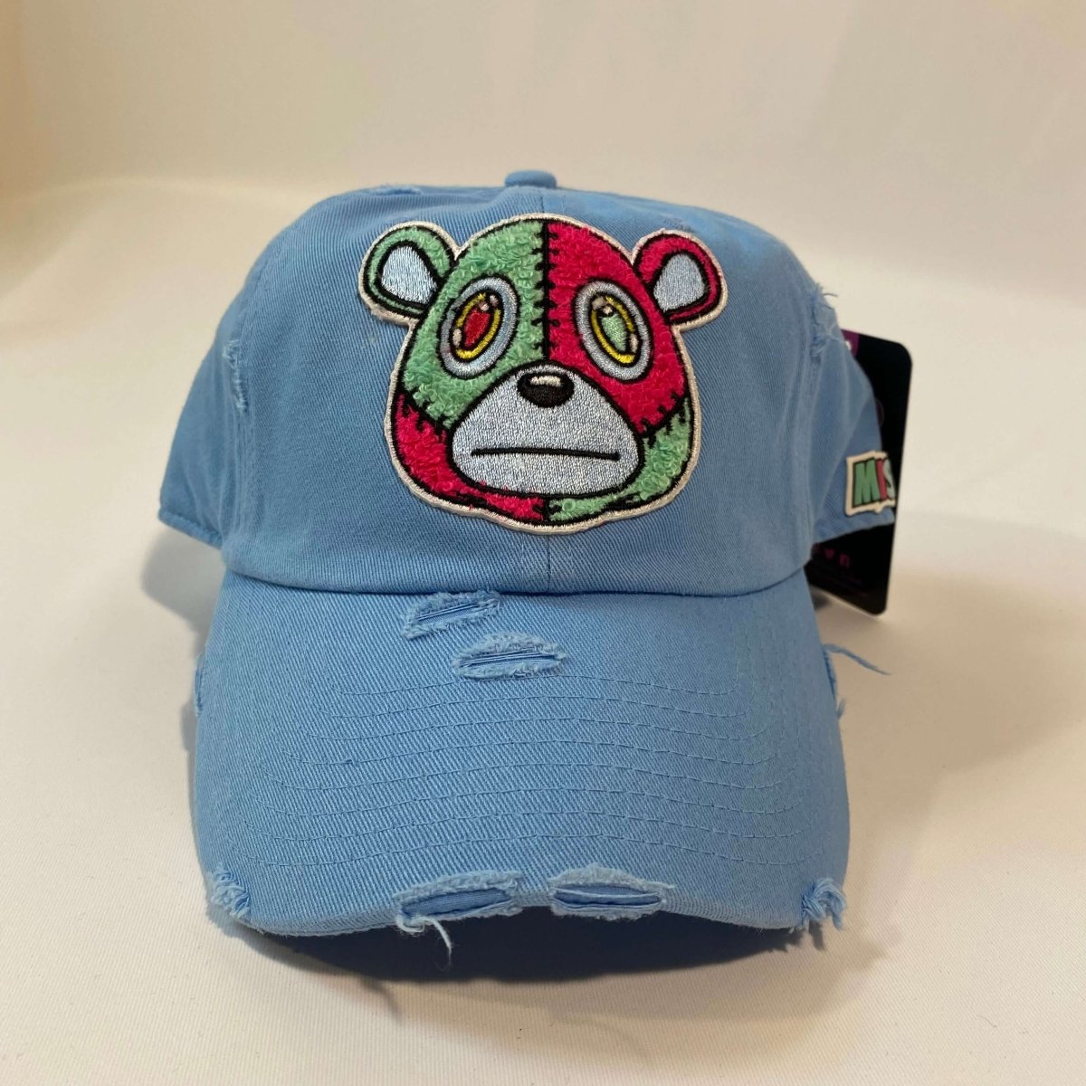 Misguided Distressed Dad Hat - Baby Blue - Lucid Soles