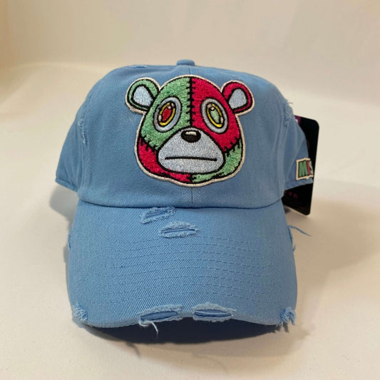 Misguided Distressed Dad Hat - Baby Blue - Lucid Soles