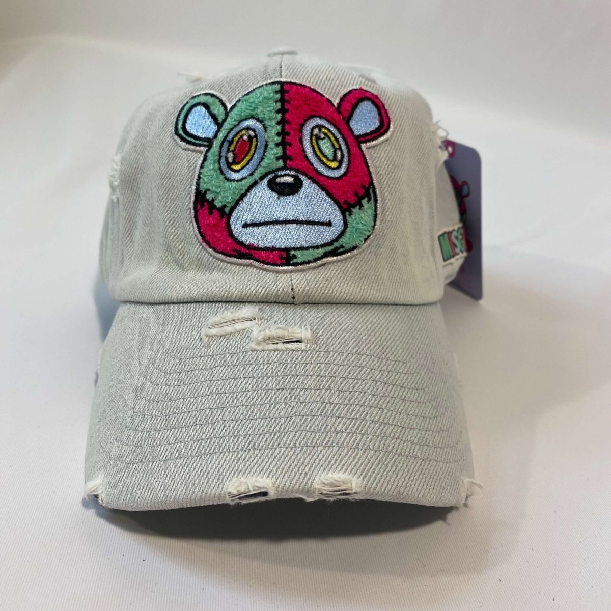 Misguided Distressed Dad Hat - Light Denim - Lucid Soles