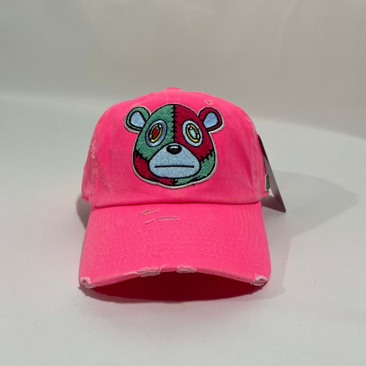 Misguided Distressed Dad Hat - Neon Pink - Lucid Soles