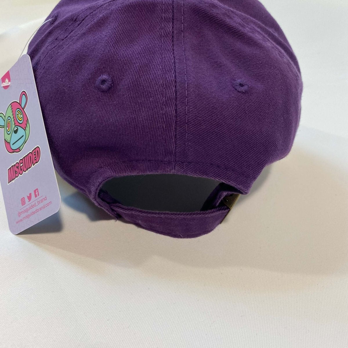 Misguided Distressed Dad Hat - Purple - Lucid Soles
