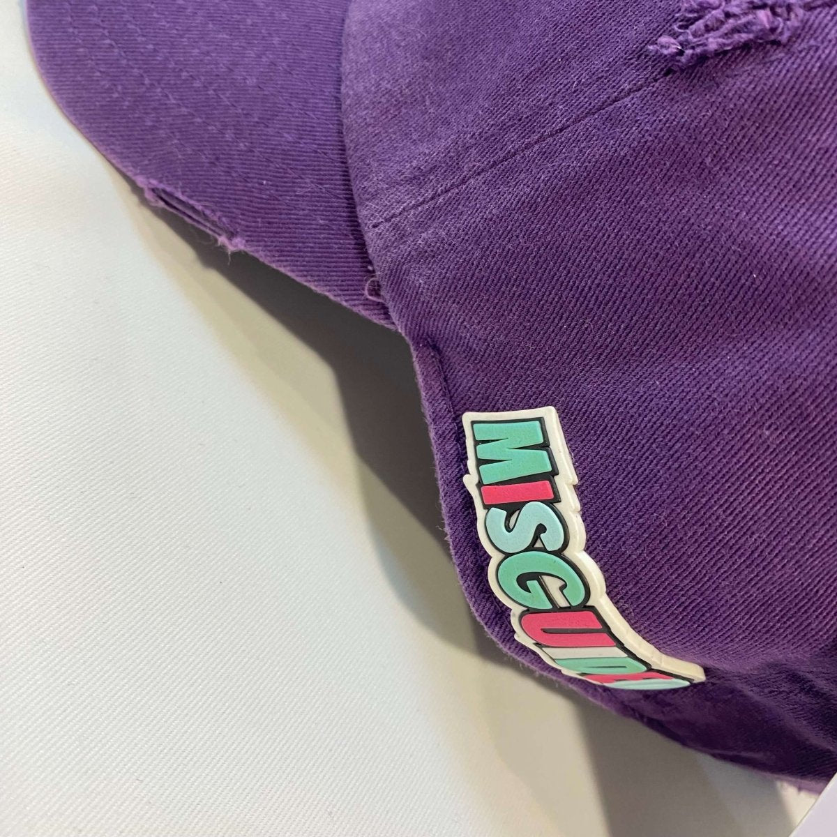 Misguided Distressed Dad Hat - Purple - Lucid Soles