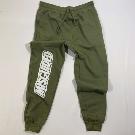 Misguided Joggers - Olive - Lucid Soles