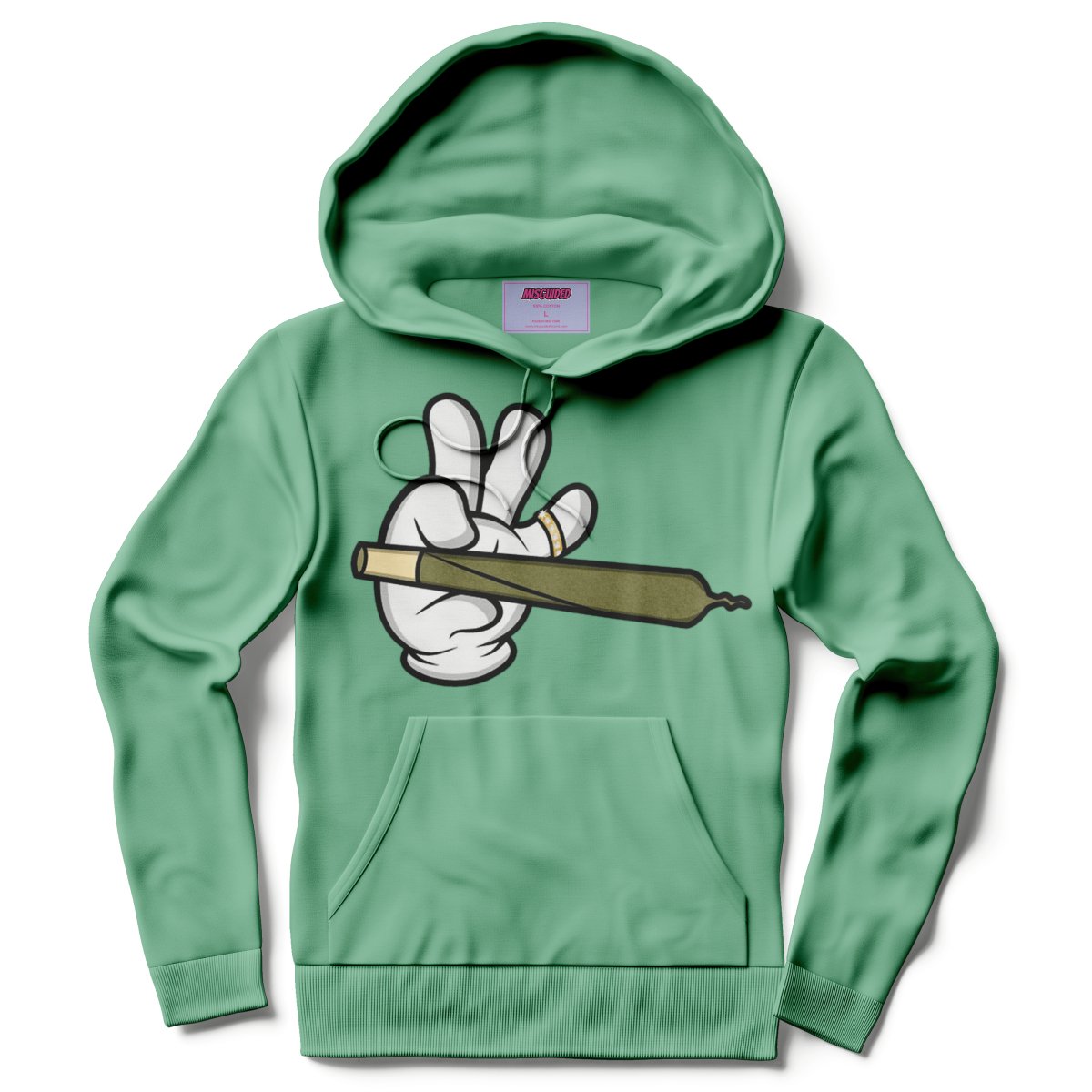 Misguided (Loud Hands) Hoodie - Mint - Lucid Soles